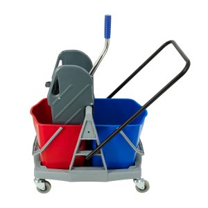 Claro wózek 2x17l z prasą ABS ( 2 szt.)