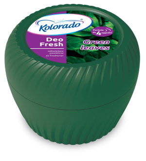Kolorado DEO Fresh odświeżacz w żelu 150g Green Leaves/Zielone Liście