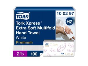 Tork 100297 Xpress H2 – Ręcznik papierowy składany 4-panelowy