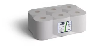 Papier toaletowy makulatura biała 75% dwuwarstwowy 135 metrów 12 rolek 52875